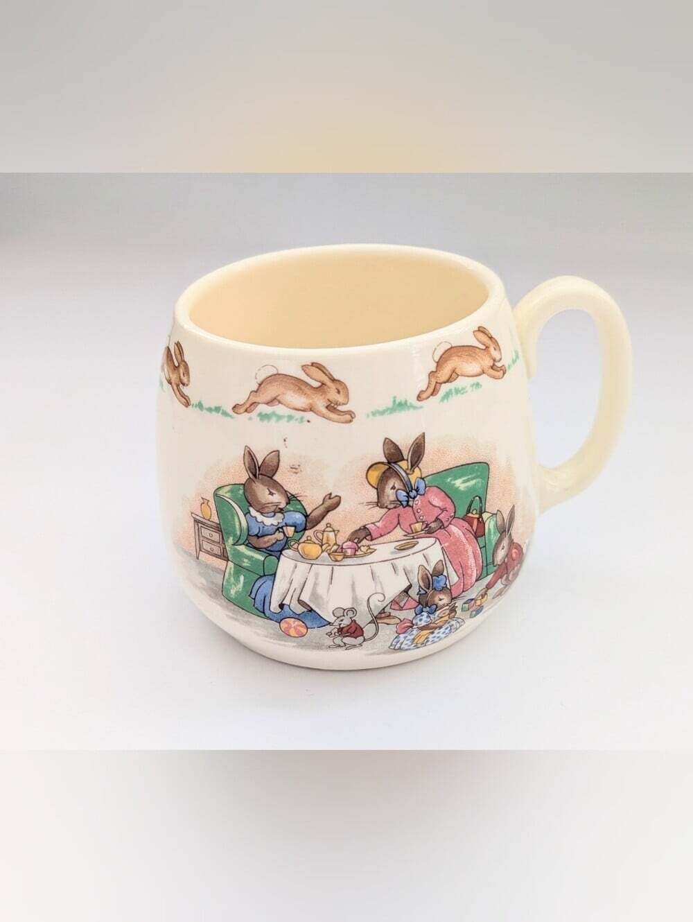Royal Doulton Bunnykins Bone-China Pieces - 2 Bowls & 1 Cup - Picture 13 of 16